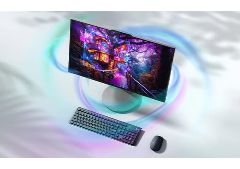 Lenovo Yoga AIO 27IAH10 avec clavier et souris sans fil