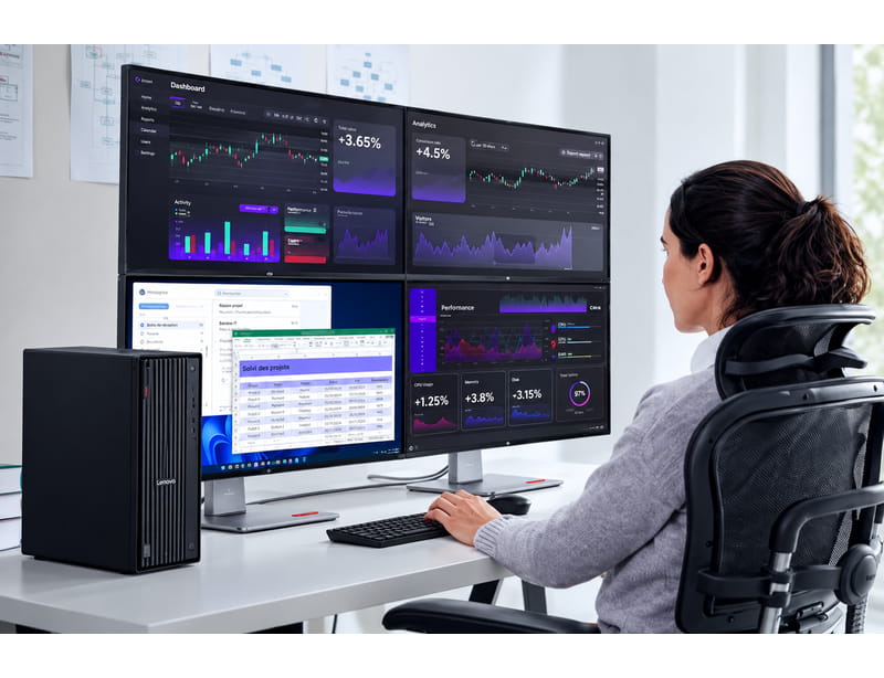 PC professionnel Lenovo ThinkCentre M90t Gen 6