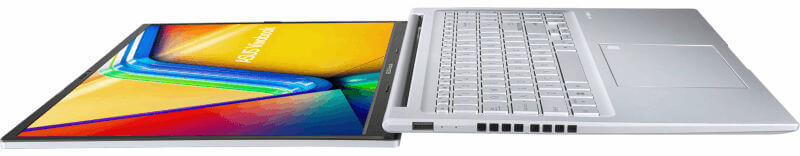 Connectique et clavier de l'ASUS Vivobook 16 OLED