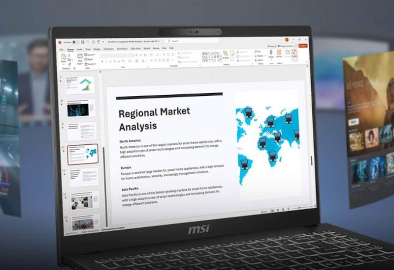 Écran et clavier MSI Modern 15 H AI