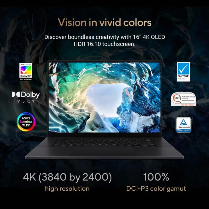 PC portable ASUS ProArt P16 OLED avec écran tactile 16 pouces