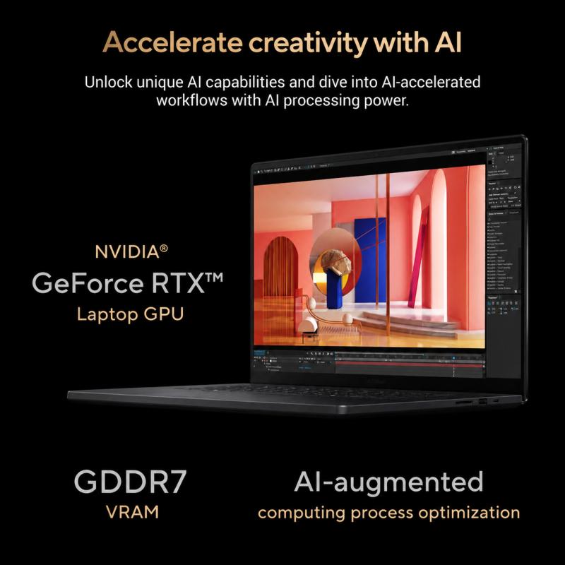 Écran ASUS Lumina OLED 3K tactile 120 Hz du PC portable ProArt P16