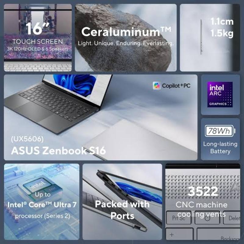 Performances Intel Core Ultra 7 258V et fonctions Copilot Plus PC de l'ASUS Zenbook S 16