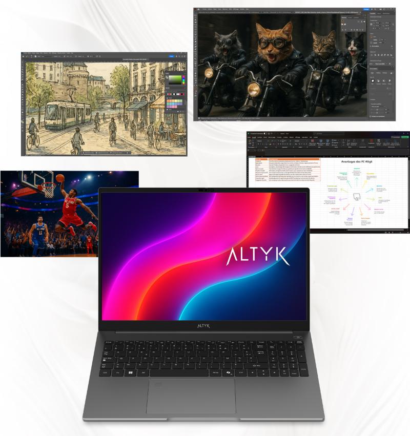 Informations de réparabilité du PC portable Altyk L14F-I5U16-N1