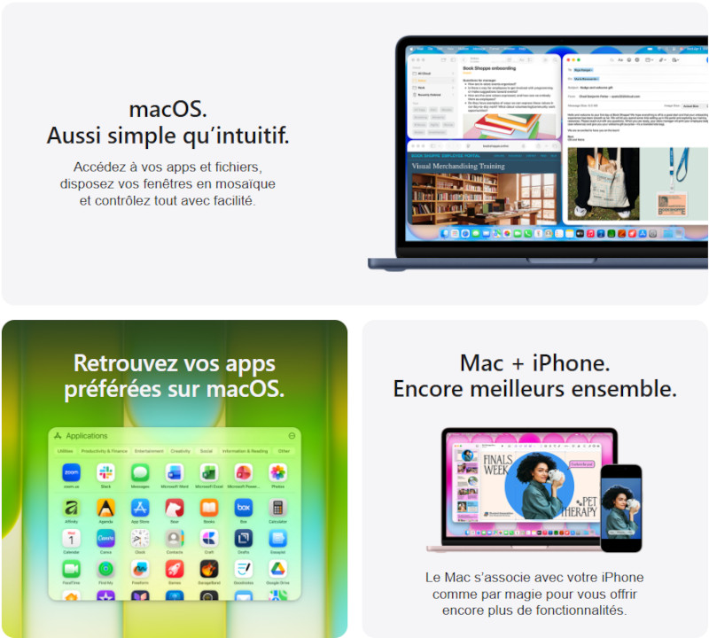 MacBook Neo couleur jaune agrume avec Touch ID activé