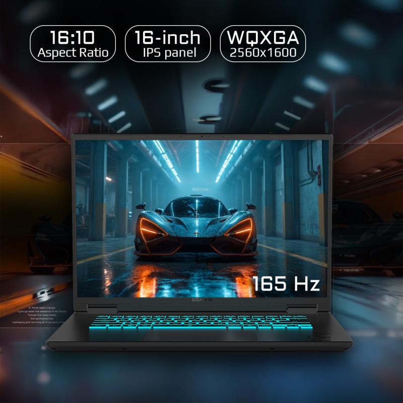 Écran 16 pouces 165 Hz du GIGABYTE GAMING A16