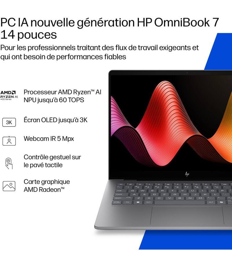 PC portable HP OmniBook 7 Next Gen AI 14-kh0000nf