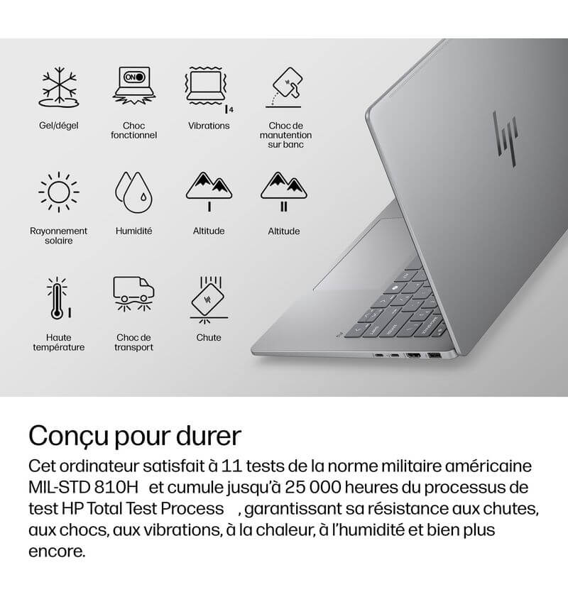 Tests de résistance du HP OmniBook 7 14-kh0000nf