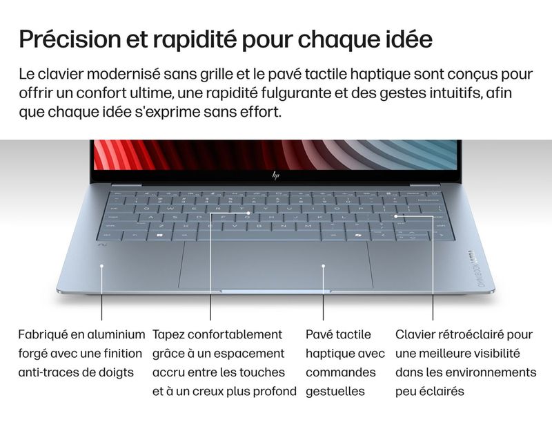 Écran OLED tactile 3K 120 Hz du HP OmniBook Ultra