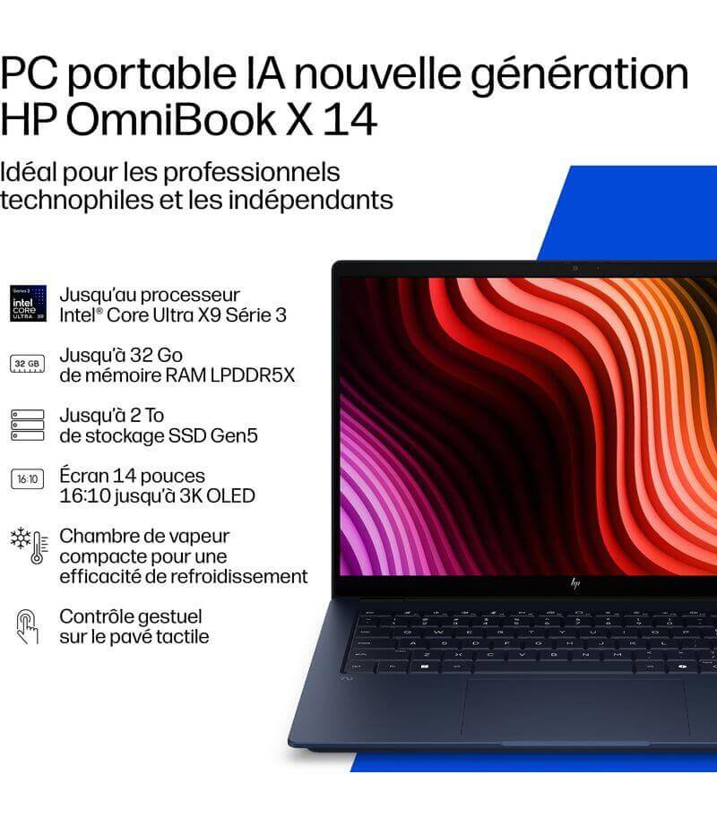 Présentation du PC portable HP OmniBook X 14-ka0011nf