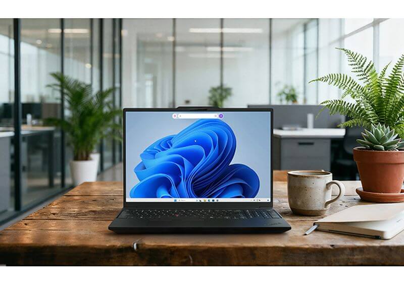 Lenovo ThinkPad P16s Gen 5 utilisé comme station de travail mobile
