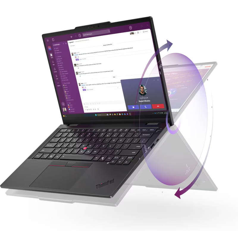 Pavé tactile et clavier du Lenovo ThinkPad T14s 2-en-1 Gen 2