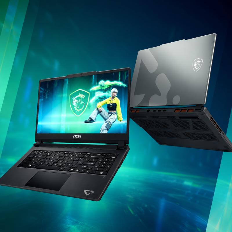 Châssis Platinum Gray et design Cyber du MSI Cyborg 15 Max C13WG-1012FRYNN