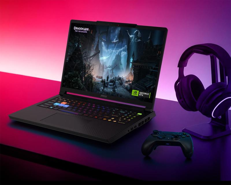 Écran QHD+ 240 Hz et système audio du MSI Raider 16 HX