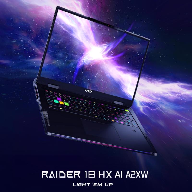 PC portable gamer MSI Raider A18 HX A8WIG-282FR avec écran 18 pouces