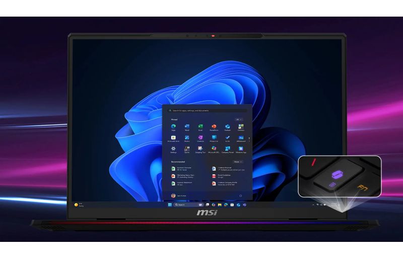 Performances Ryzen 9 RTX 5090 portable MSI