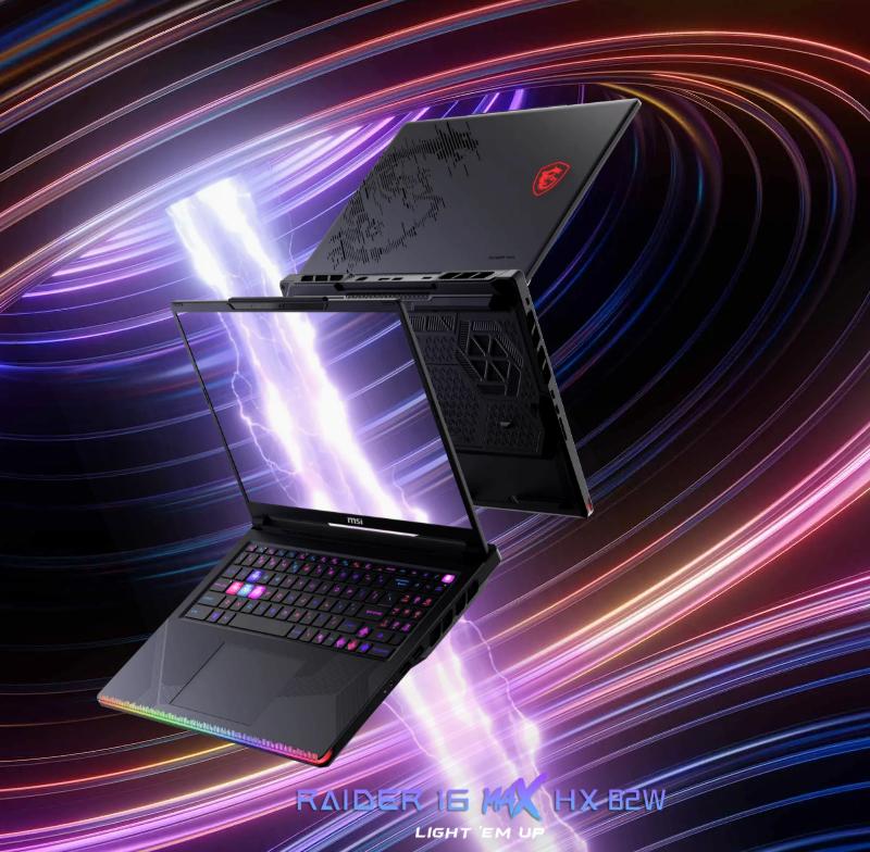 PC portable gamer MSI Raider 16 Max HX B2WJ-414FRY avec écran OLED QHD+ 240 Hz