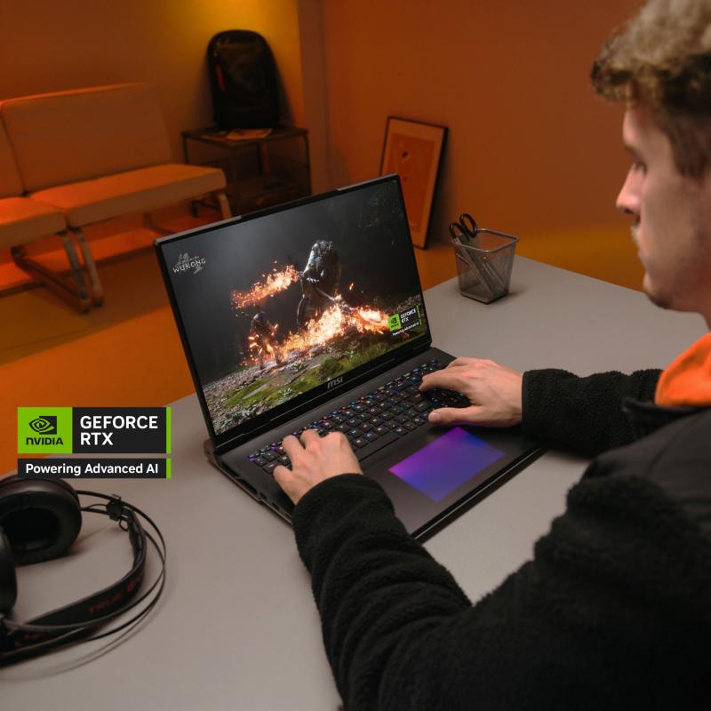 Écran Mini LED Ultra HD+ 240 Hz du MSI Titan 18 HX