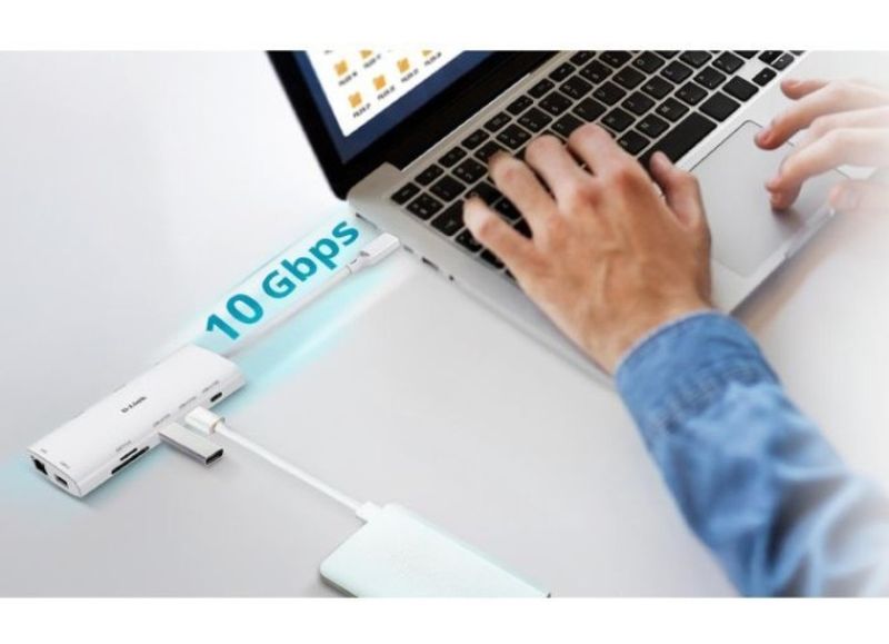 Hub USB-C 10-en-1 D-Link DUP-A01