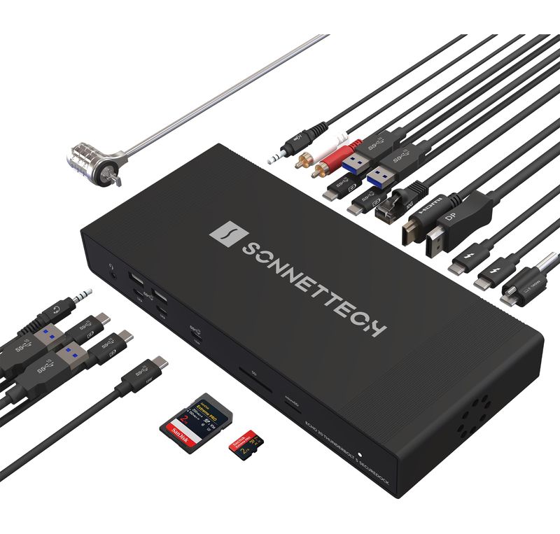 Connectique complète Sonnet Echo 20 Thunderbolt 5