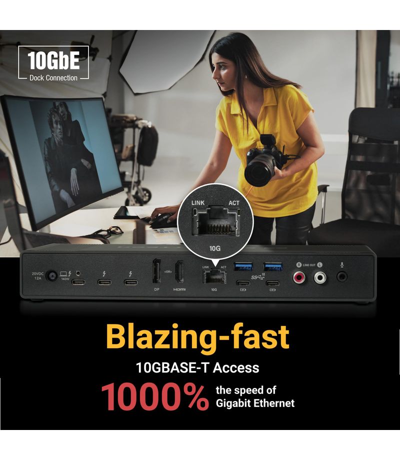 Station d'accueil Thunderbolt 5 avec Ethernet 10 GbE