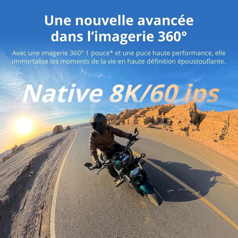 Capture vidéo 8K avec la caméra DJI Osmo 360 II