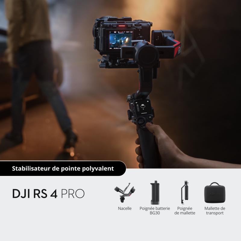 DJI RS 4 Pro stabilisateur 3 axes professionnel