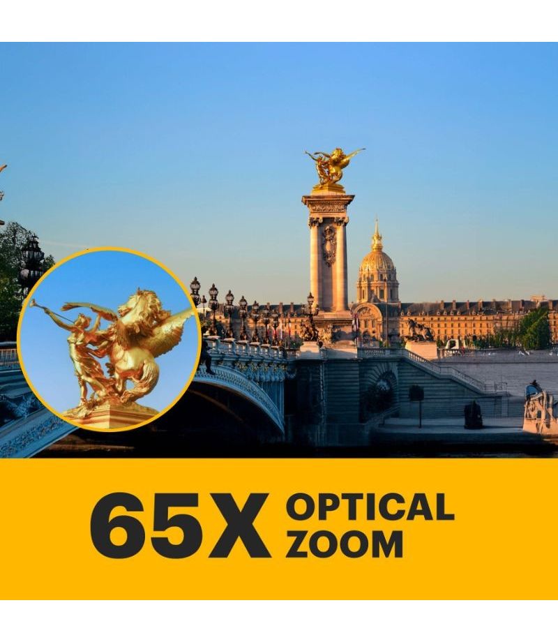 Zoom optique 65x du Kodak Pixpro AZ653