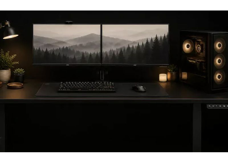 Bureau assis-debout électrique REKT RGo Touch Desk 140 EVO Noir