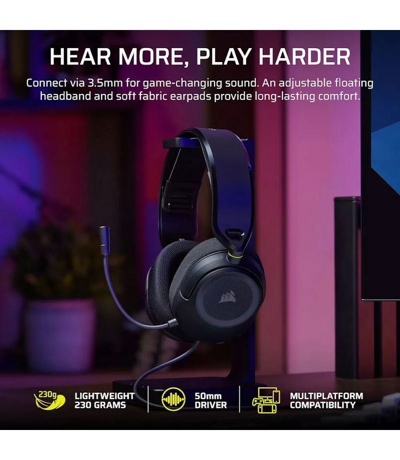 Casque gamer Corsair HS35 v3 Blanc