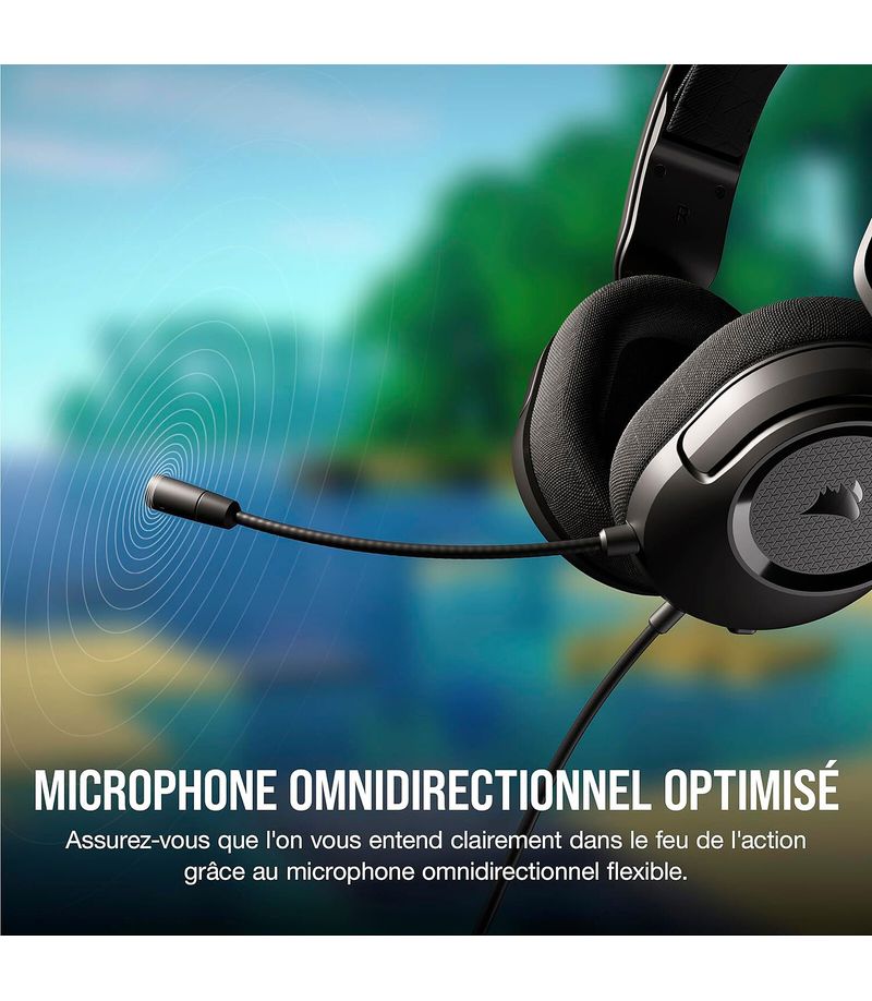 Micro-casque Corsair HS35 Wireless v3 blanc