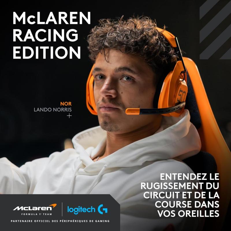 Casque Logitech G A50 X Lightspeed McLaren Racing Edition