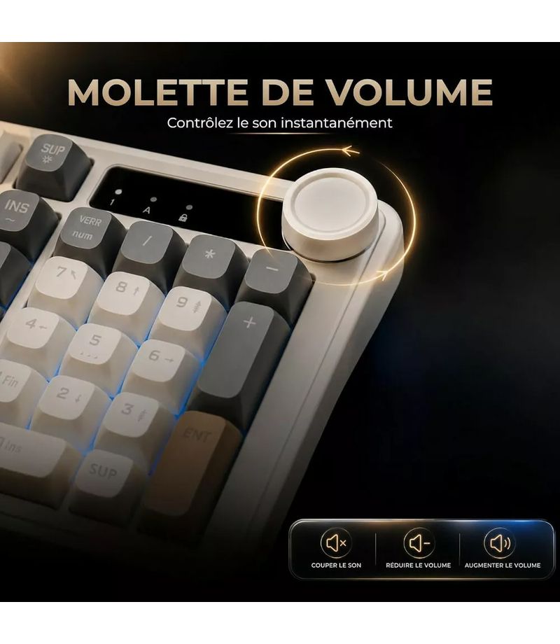 Vue du clavier compact The G-Lab Keyz Caesium EX