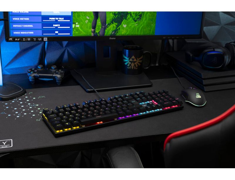 Clavier gamer mécanique The G-Lab KEYZ Radium FR