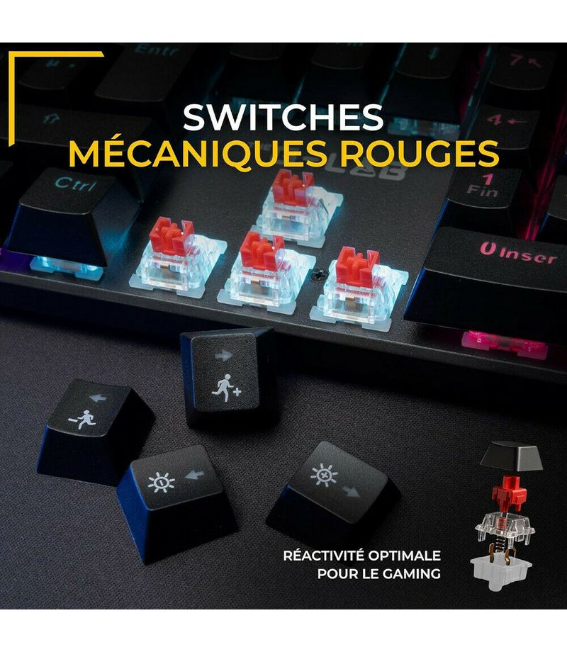 Touches du clavier The G-Lab KEYZ Radium