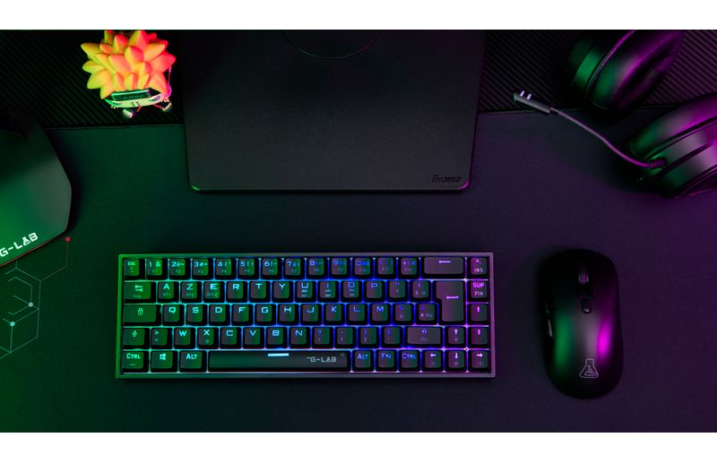 Clavier gamer The G-Lab Keyz Titanium HE noir