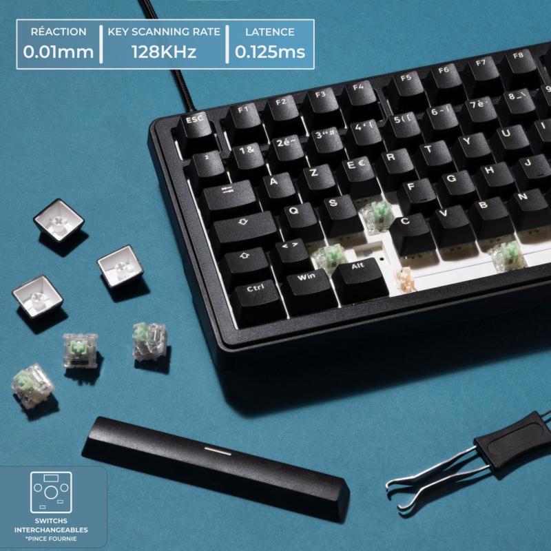 clavier gasket structure confort frappe G-Lab Keyz Elite 300 HE