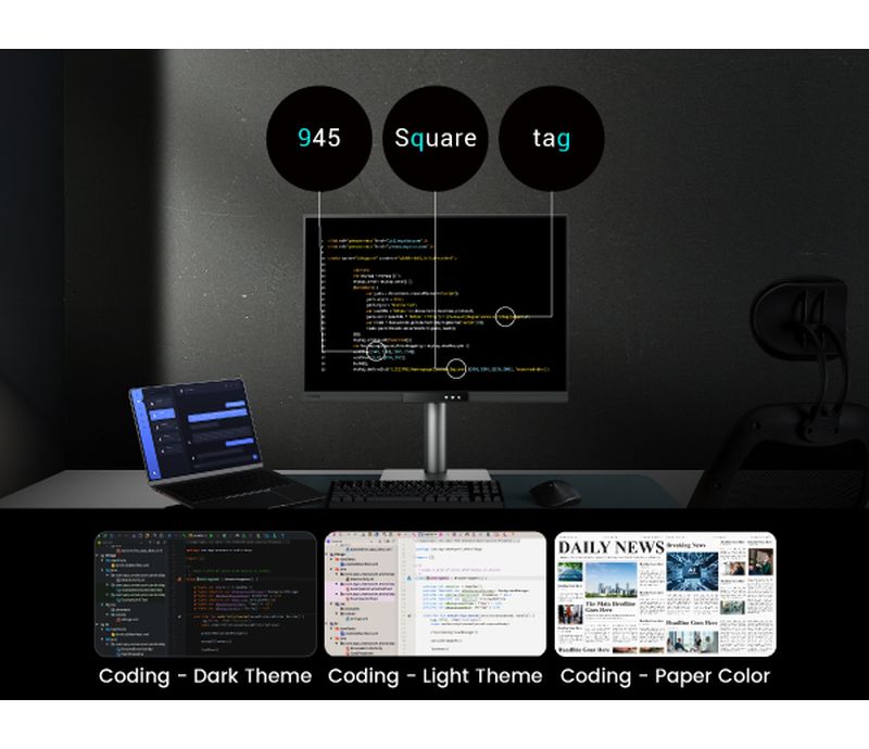 moniteur programmation BenQ RD280UG affichage code