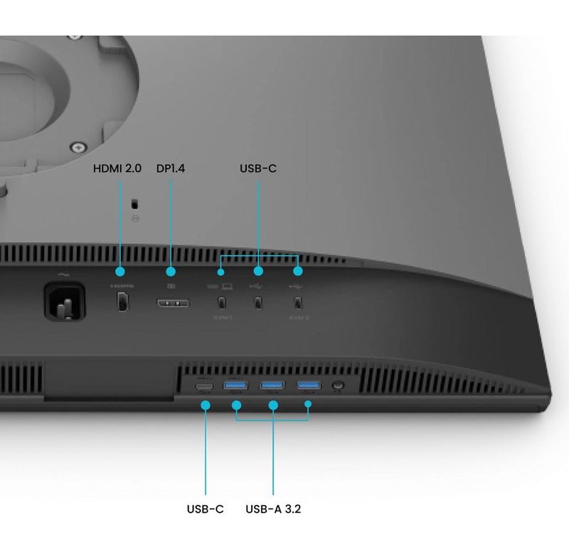 Moniteur BenQ PD2706QN avec connectique USB-C et pied ergonomique