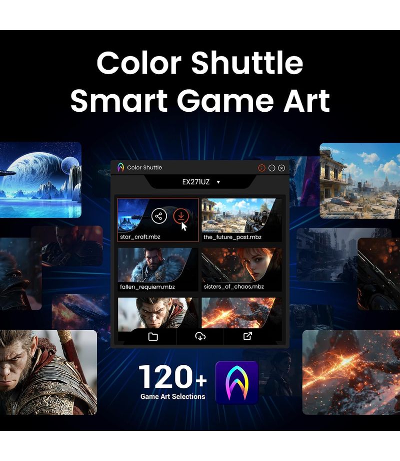 Affichage QD-OLED du BenQ MOBIUZ EX271QZ