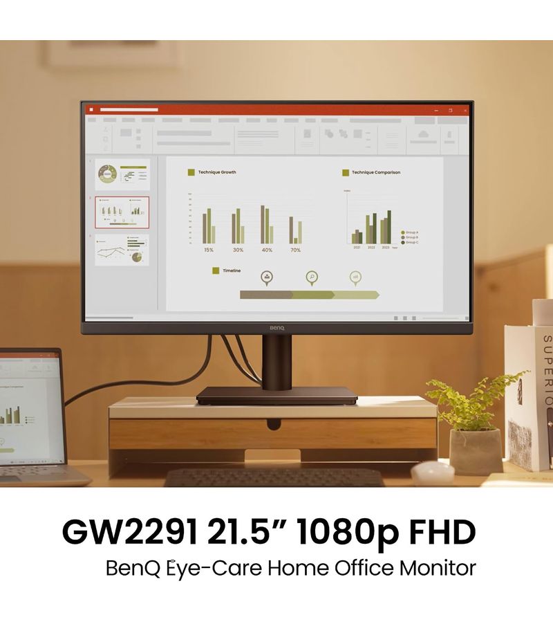 Affichage Full HD et confort visuel du BenQ GW2291