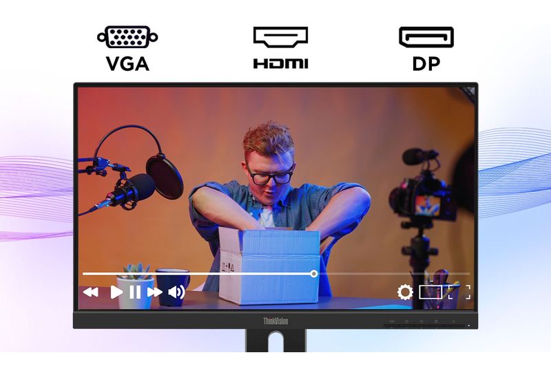 Écran PC Full HD Lenovo ThinkVision E24-40 avec pied ergonomique