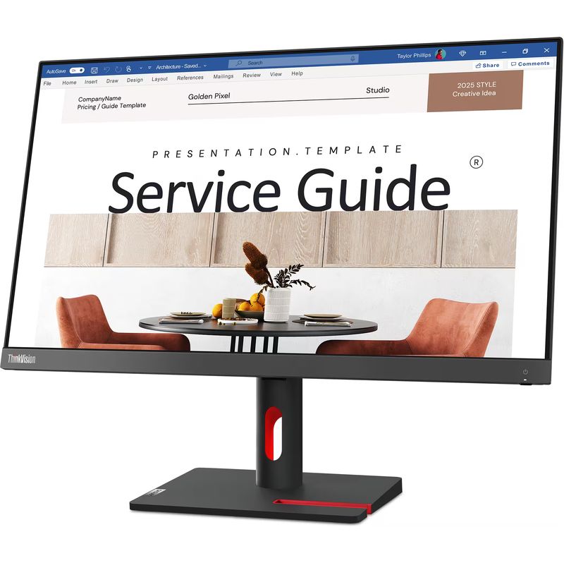 écran Lenovo ThinkVision S24i-30 vue face