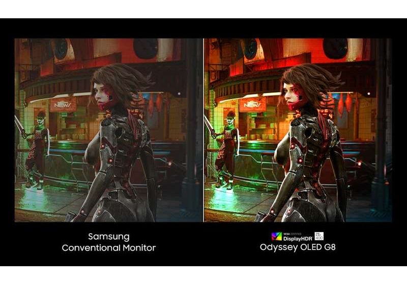 Dalle QD-OLED 4K Samsung Odyssey OLED G8