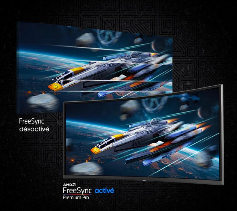 Écran WUHD incurvé 40 pouces