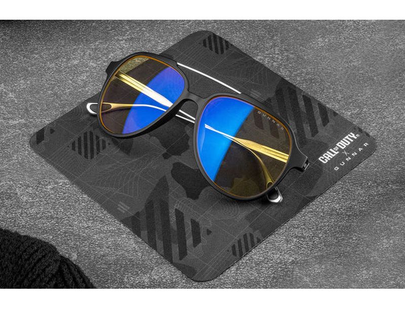 Lunettes gaming GUNNAR Call of Duty Ghost Amber 0.2 à monture aviateur