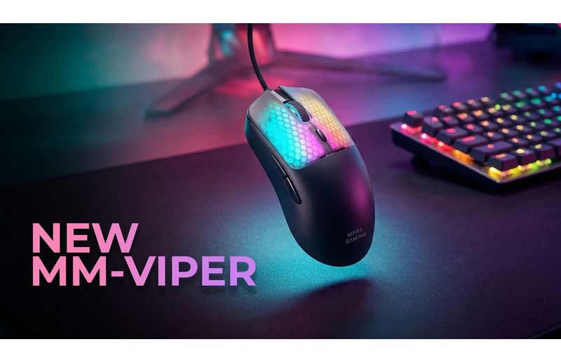 Souris gaming Mars Gaming MM-Viper Blanc