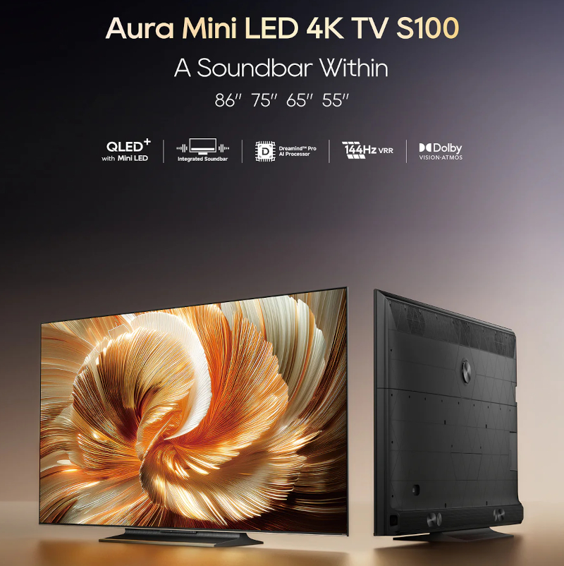 TV Dreame 75S100 QLED Mini LED écran 75 pouces