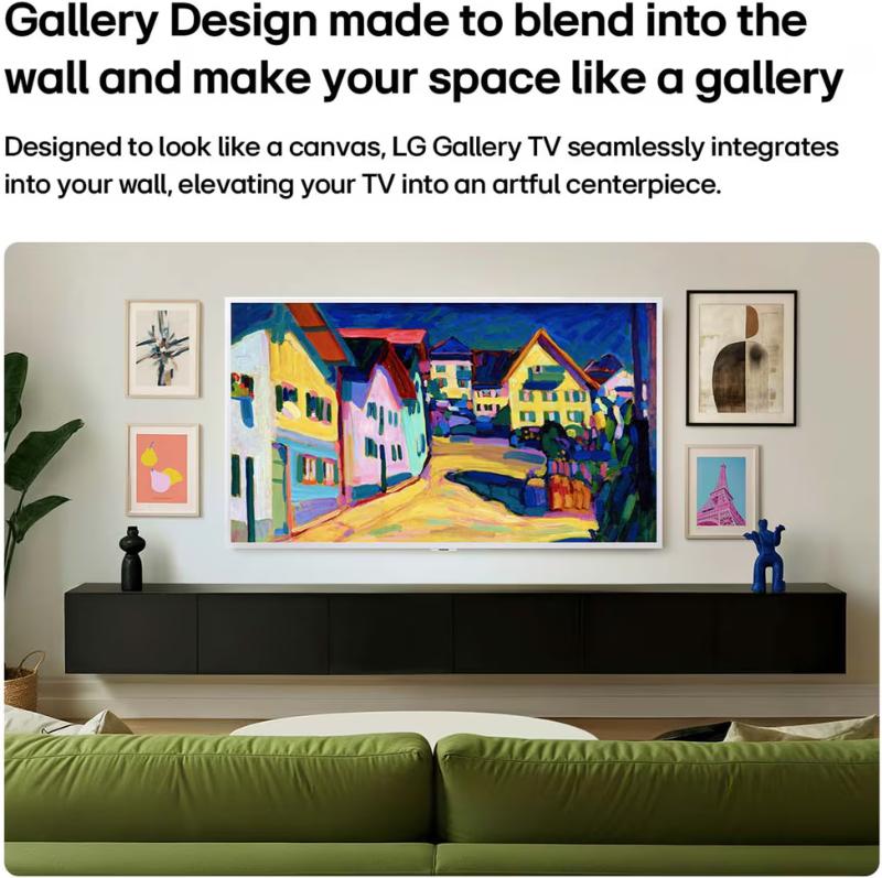 Mode Galerie et cadre amovible du LG 65LX7B6LA