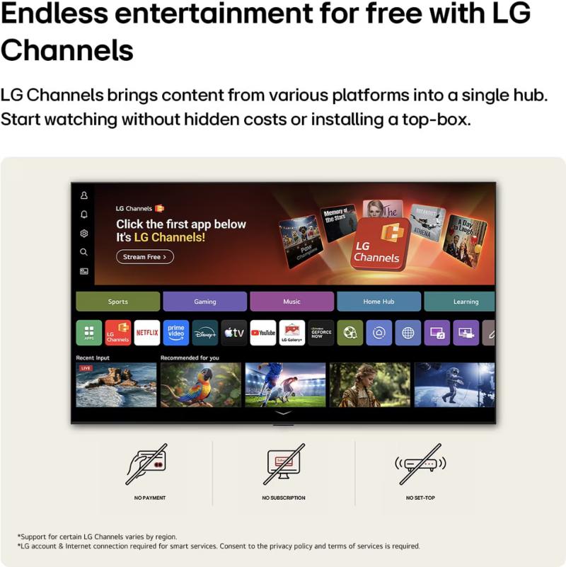 Interface webOS du LG 50NU8E0B3LA